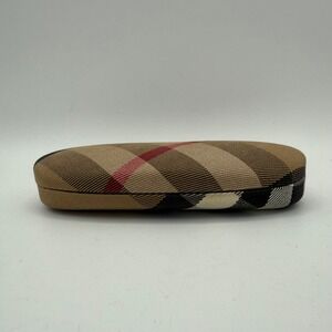 Burberry Eyeglasses Case‎ Plaid Pattern Sunglasses Spectacles Hard Clamshell